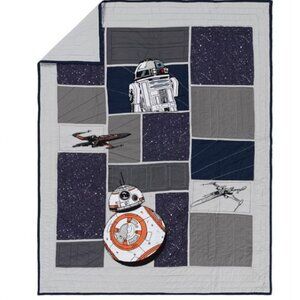 Pottery Barn Kids Star Wars Droid Bedding Quilt Only, NEW WITHOUT TAG Full/Queen